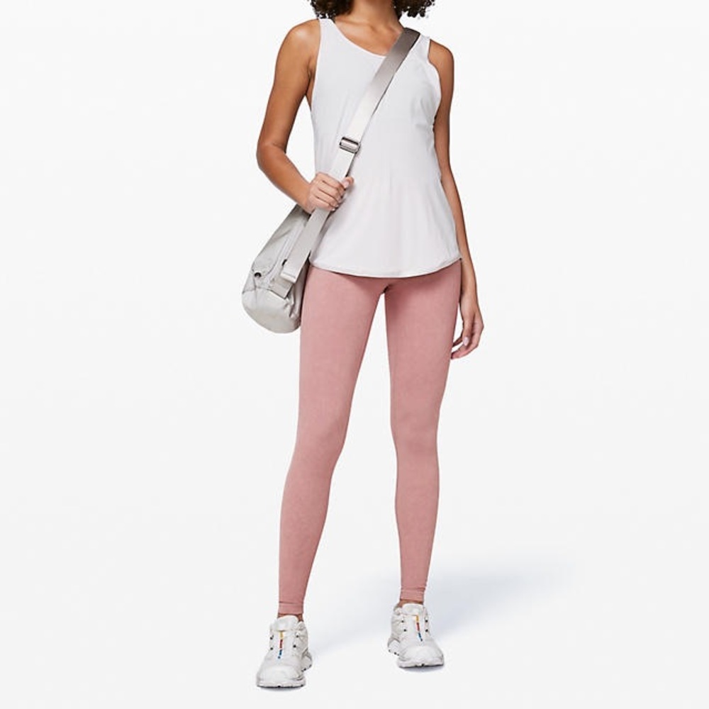 Lululemon Wunder Under Pink Snow Washed Leggings
